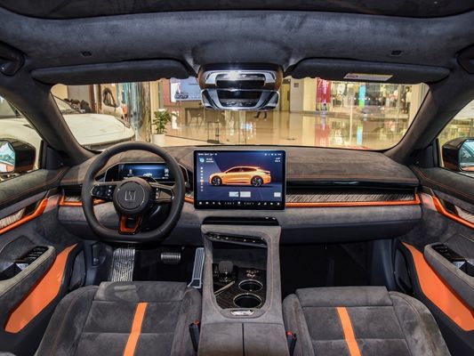 Automóvel EV de suspensão independente de espinha dupla 2024 Zeekr001 You100kwh AWD Negro Laranja